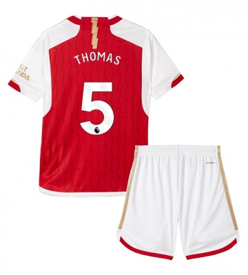 Arsenal Thomas Partey #5 Primera Equipación Niños 2023-24 Manga Corta (+ Pantalones cortos)